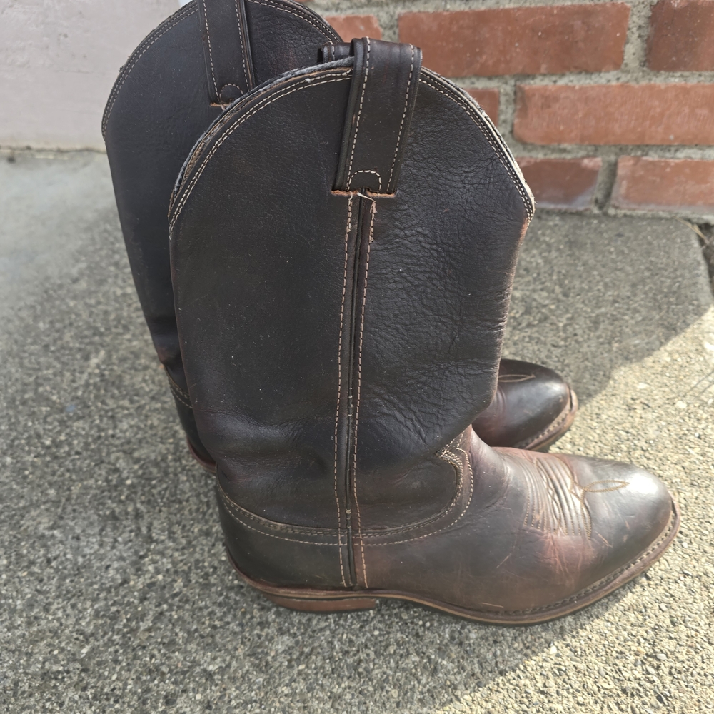 Chippewa Brown Wellington Cowboy Work Boots